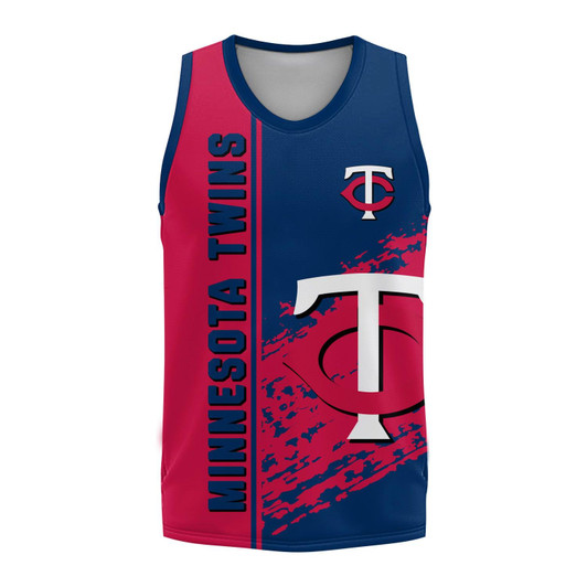 Minnesota Twins Basketball Jersey Quarter Style - MLB