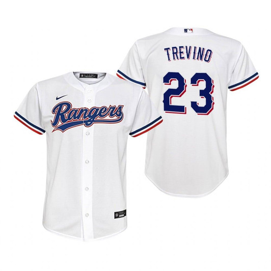 Texas Rangers #23 Jose Trevino 2020 White Jersey Gift For Rangers Fans