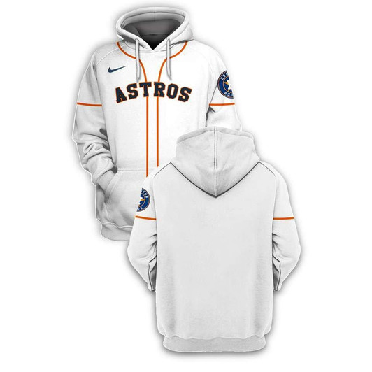 Houston Astros Mlb Baseball Team White Jersey Style Gift For Baseball And Astros Fans Hoodie - MLB