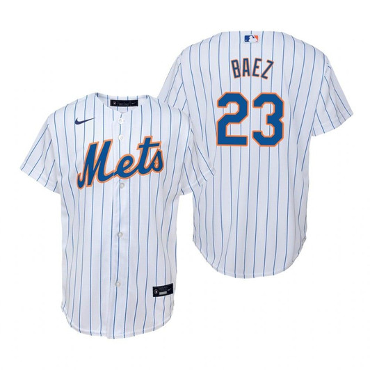 New York Mets #23 Javier Baez 2020 Alternate White Jersey Gift For Mets Fans