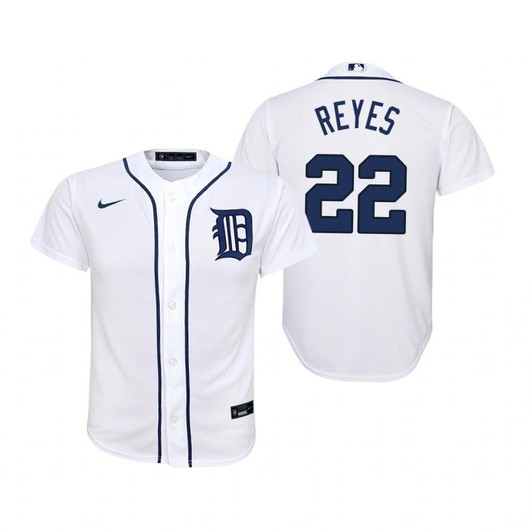 Detroit Tigers #22 Victor Reyes Collection 2020 Alternate White Jersey Gift For Tigers Fans