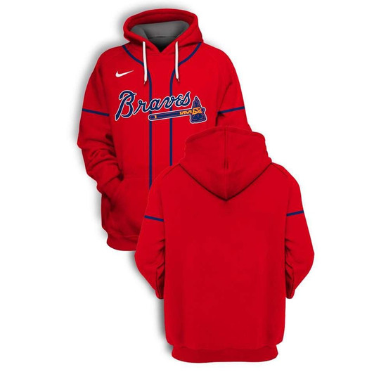 Atlanta Braves Mlb Baseball Team 3D Red Jersey Style Gift For Braves Fans Hoodie