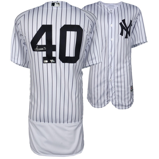Luis Severino New York Yankees Fanatics  Autographed Majestic White  Jersey