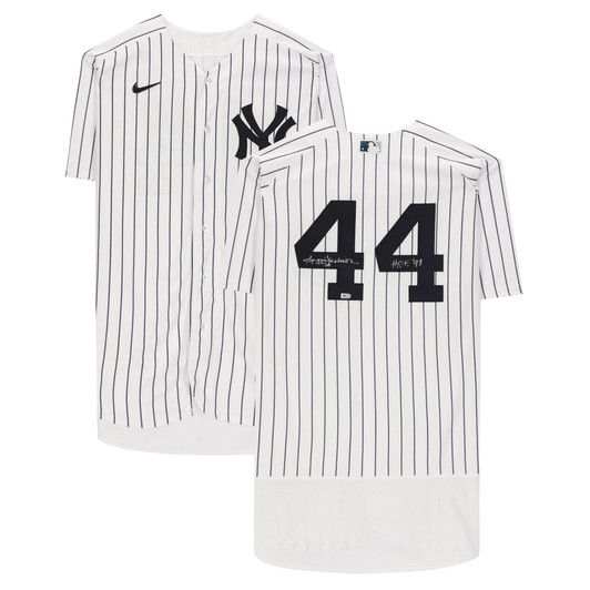 Reggie Jackson New York Yankees Fanatics  Autographed White Nike Replica Replica Replica  Jersey with "HOF 93" Inscription