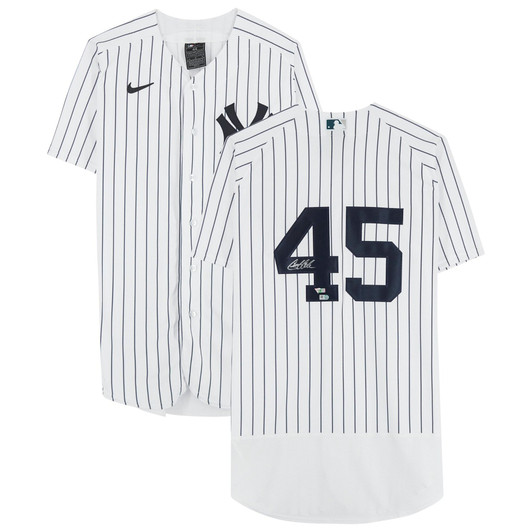 Gerrit Cole New York Yankees Fanatics  Autographed White Nike Replica Replica  Jersey