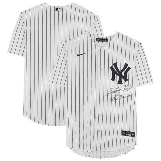Anthony Volpe New York Yankees Fanatics  Autographed Nike Replica Replica Replica Jersey with "Baby Bomber" Inscription - White