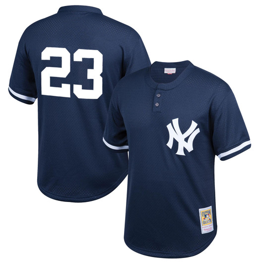Don Mattingly New York Yankees Mitchell & Ness  Cooperstown Collection Mesh Batting Practice Jersey - Navy