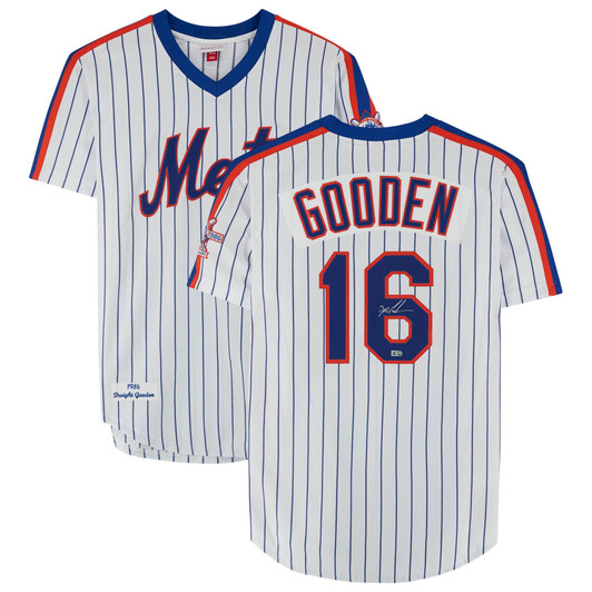 Dwight Gooden New York Mets Fanatics  Autographed Mitchell & Ness  Jersey - White