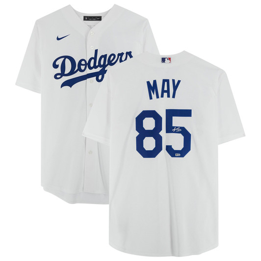 Dustin May Los Angeles Dodgers Fanatics  Autographed White Nike Replica Replica Replica Jersey