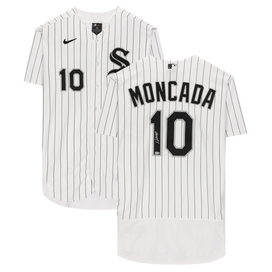 Yoan Moncada Chicago White Sox Fanatics  Autographed White Nike Replica Replica  Jersey