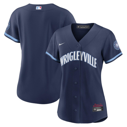 Chicago Cubs Nike Replica Replica Women's City Connect Replica Jersey - Navy