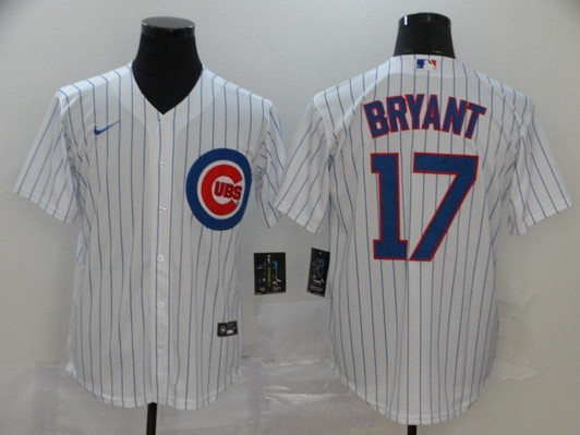 Chicago Cubs Kris Bryant #17 2020 Mlb White Jersey
