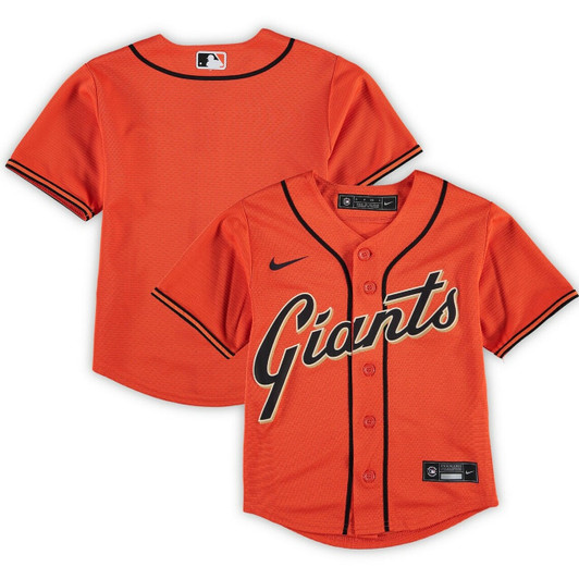 Preschool San Francisco Giants Orange Alternate Team Baseball Jersey Mlb Baseball Jersey848