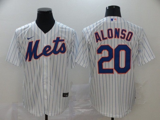 New York Mets Pete Alonso #20 2020 Mlb White Jersey