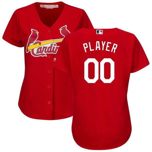 St. Louis Cardinals Majestic Womens Cool Base Alternate Jersey Scarlet 2019