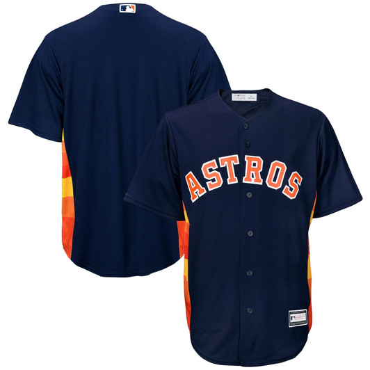 MenS Navy Houston Astros Big & Tall Replica Team Jersey