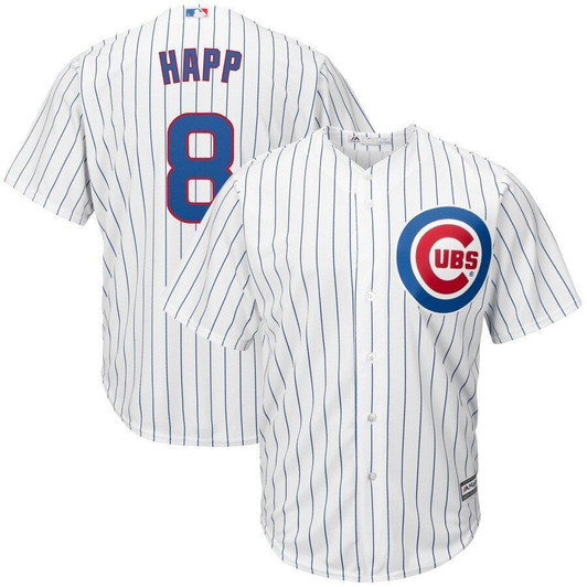 Ian Happ Chicago Cubs Majestic Cool Base Home Player Jersey Jersey White 2021