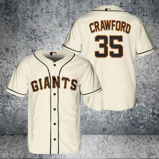 Brandon Crawford #35 San Francisco Giants All Over Print Baseball Jersey