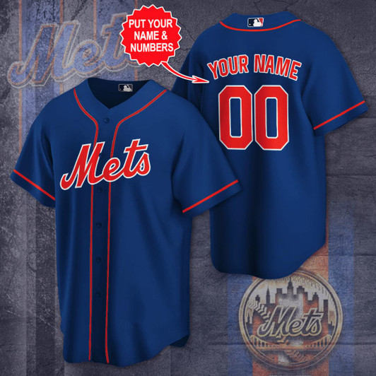 [Custom name] New York Mets All Over Print Baseball Jersey for Fans