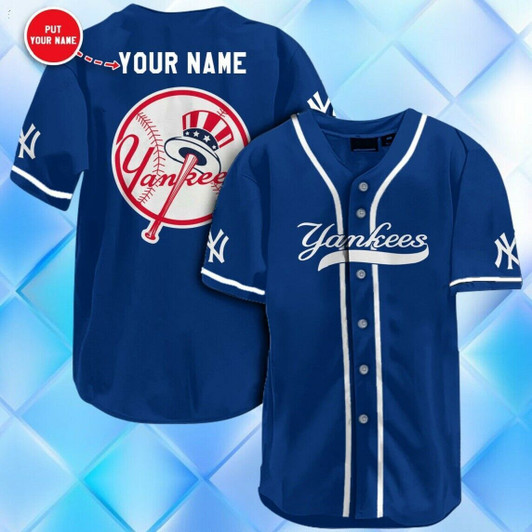 [Custom name] New York Yankees All Over Print Baseball Jersey for Fans