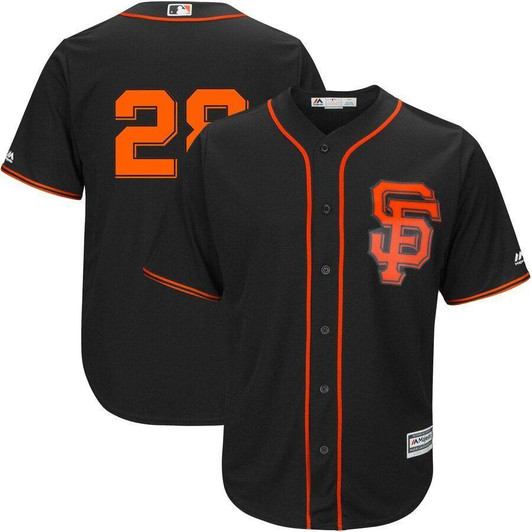 Buster Posey San Francisco Giants Majestic Alternate Official Cool Base Player Jersey Black 2019