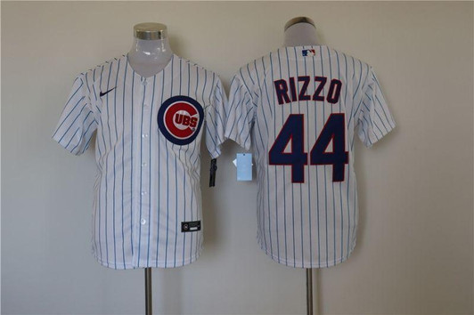 Chicago Cubs Anthony Rizzo #44 2020 MLB White Jersey