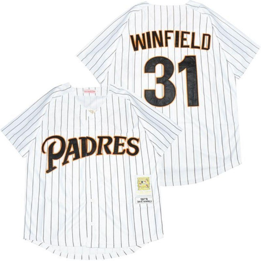 San Diego Padres Dave Winfield #31 2020 MLB White Jersey