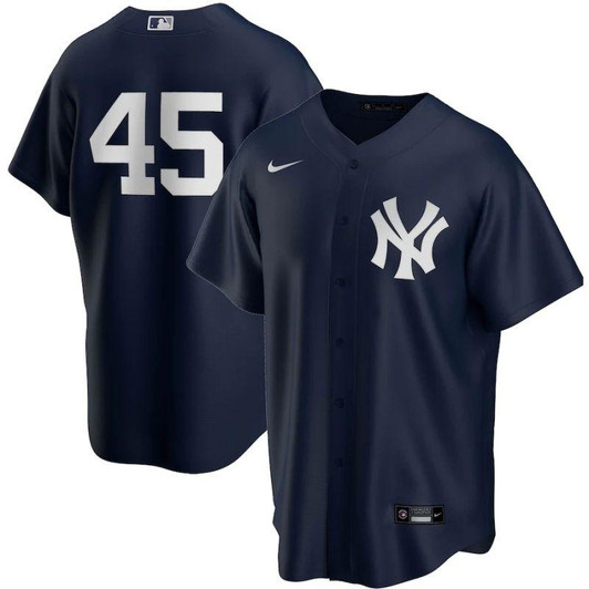 New York Yankees #45 Gerrit Cole 2020 MLB New Arrival Dark Blue Jersey gifts for fans