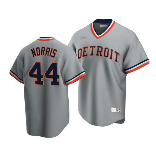 Men'S Detroit Tigers Daniel Norris #44 Cooperstown Collection Gray Road Jersey
