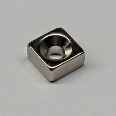 Neodymium Block Magnets, N42, Countersunk