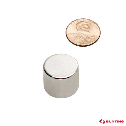 Neodymium Disc Magnets, N42, Plated - N42P625125