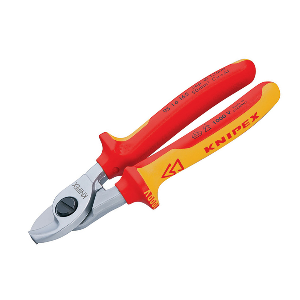 Knipex 95 16 165 VDE Cable Shears 165mm | Toolden