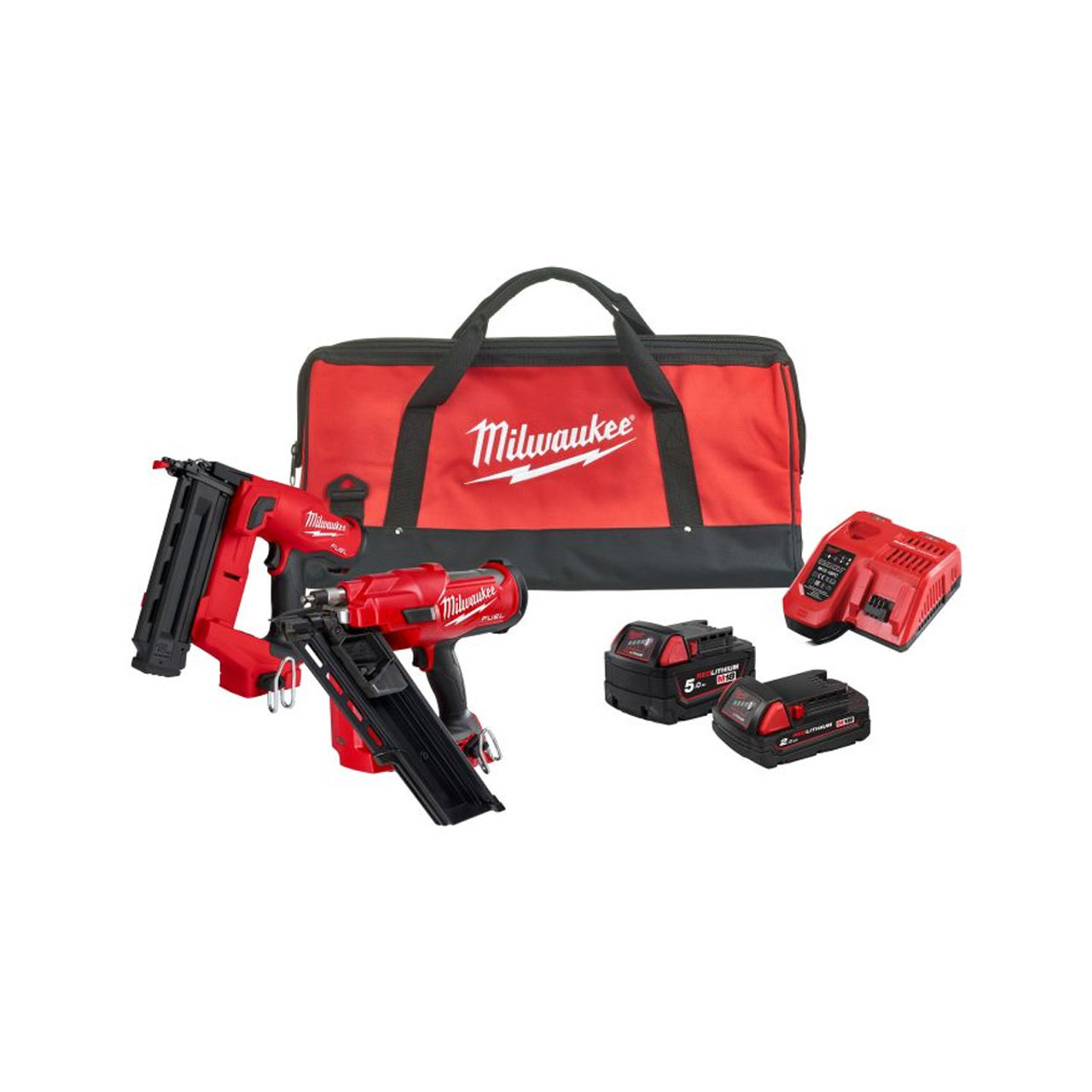 Milwaukee M18 FPP2AR 522B 18V Fuel Nailer Twin Pack Toolden