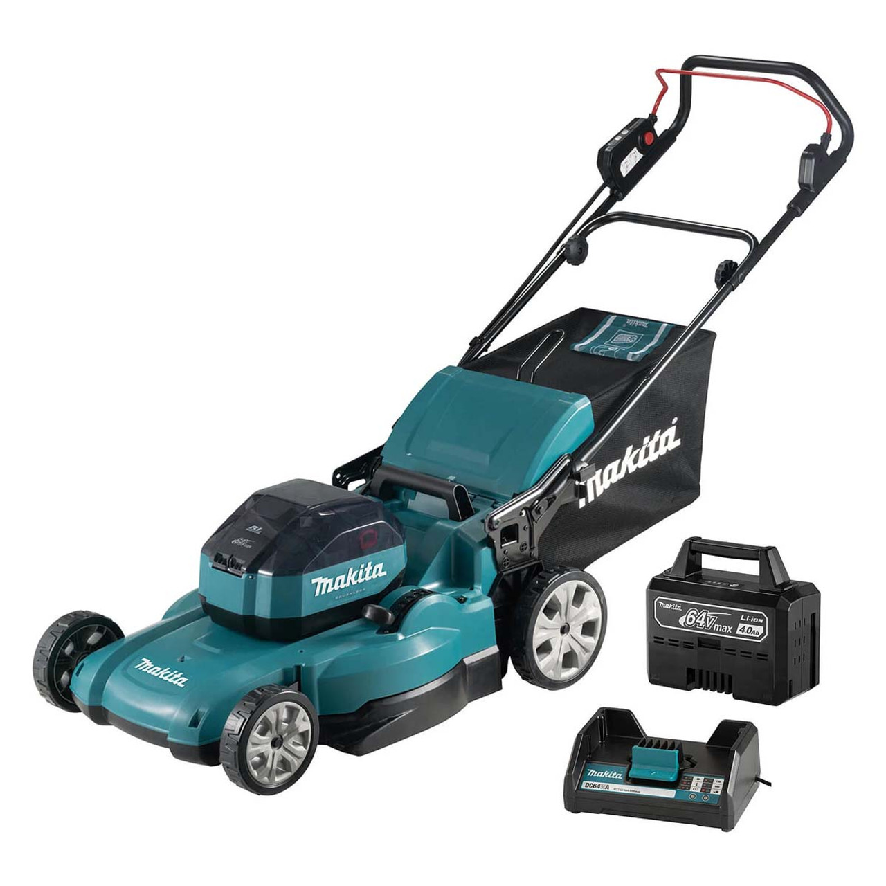 Makita 530mm 64v Brushless Lawn Mower with 1x 4.0Ah Battery