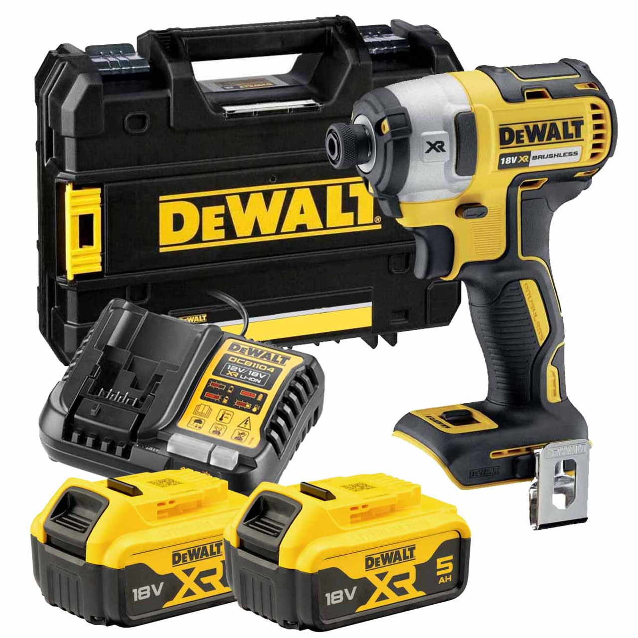 DeWalt DCF887P2 GB 18V XR BL Impact Driver 2x 5.0Ah Batteries Toolden
