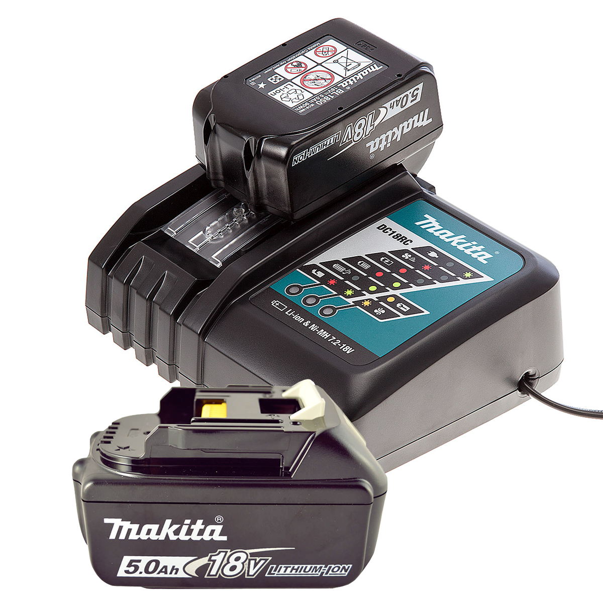 Makita DC18RC 18V LXT Charger with 2x Batteries Toolden