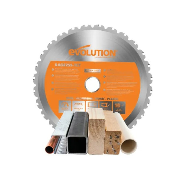 Evolution Rage MultiPurpose Circ Saw Blade 255 x 25mm 28T Toolden