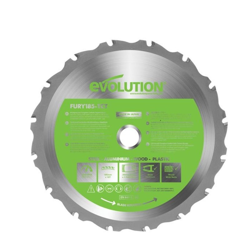 Evolution FURY MultiPurpose TCT Circular Saw Blad Toolden