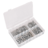 Sealey AB057LW Lock Washer Assortment 1000pc Serrated Internal M5-M10 Metric DIN 6798J