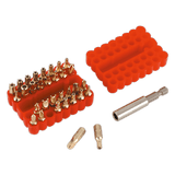 Sealey AK614 Security Bit & Magnetic Adaptor Set 33pc