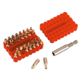 Sealey AK614 Security Bit & Magnetic Adaptor Set 33pc