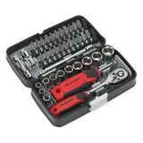 Sealey AK8945 Socket & Bit Set 38pc 1/4"Sq Drive