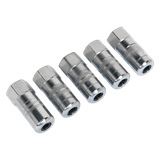 Sealey GGE5 Hydraulic Connector 4-Jaw Heavy-Duty 1/8"BSP Pack of 5