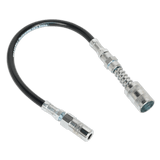 Sealey GGSF300 Rubber Delivery Hose with 4-Jaw Connector Flexible 300mm Quick Release Coupling