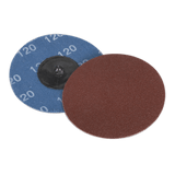 Sealey PTCQC75120 Quick Change Sanding Disc 75mm 120Grit Pack of 10