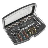 Sealey S01036 Socket & Bit Set 31pc 1/4"Sq Drive Sealey S01036 Socket & Bit Set 31pc 1/4"Sq Drive