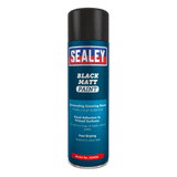 Sealey SCS026 Black Matt Paint 500ml Pack of 6
