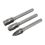 Sealey SDBCK3 Tungsten Carbide Rotary Burr Set 3pc Ripper/Coarse