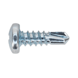 Sealey SDPH4213 Self Drilling Screw 4.2 x 13mm Pan Head Phillips Zinc D7504N Pack of 100