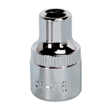 Sealey SP3806 WallDrive Socket 6mm 3/8"Sq Drive Fully Polished